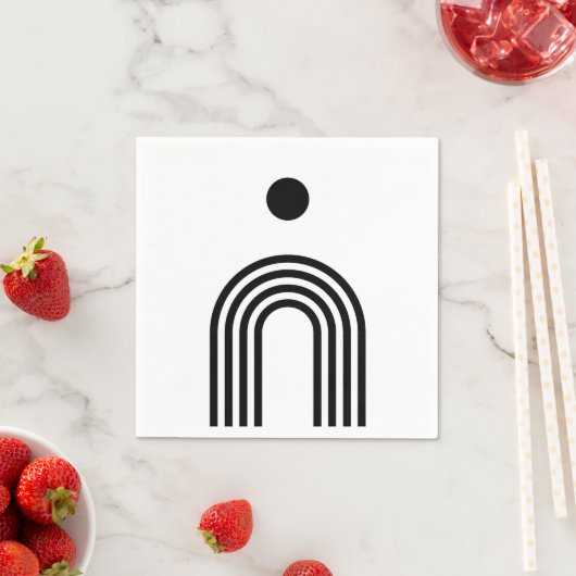 Boho Celestial Sun Serviette (Beispiel)