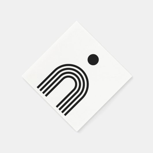 Boho Celestial Sun Serviette (Ecke)