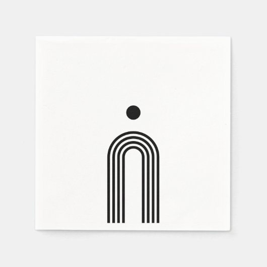 Boho Celestial Sun Serviette (Vorderseite)