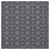 Boho Celestial Sun Stars Blue Pattern Stoff (Muster)