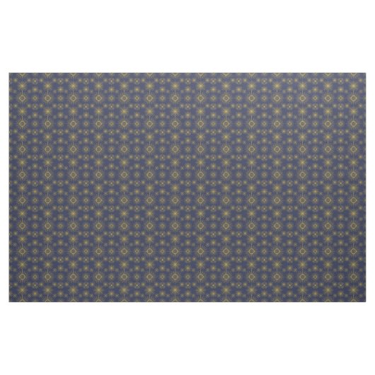 Boho Celestial Sun Stars Blue Pattern Stoff (Fat Quarter (45,7 x 55,9 cm))