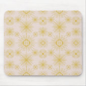 Boho Celestial Sun Stars Blush Pink Mousepad (Vorne)