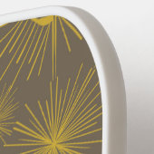 Boho Celestial Sun Stars Personalisiert Grau Pickleball Schläger (Linke Seite)