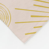 Boho Celestial Sun Stars Personalisiert Ivory Fleecedecke (Ecke)