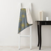 Boho Celestial Sun Stars Vintages Muster Sherpadecke (Beispiel)