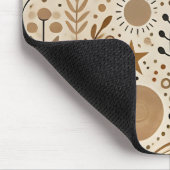 Boho Celestial Sun und Moon Pattern Mousepad (Ecke)