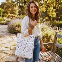 Boho-Celestial-Tasche | Neutrale Monde und Sterne