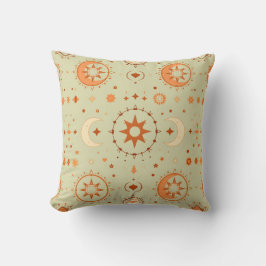 Boho Celestial Throw Pillow | Spirituelle Zuhause Kissen