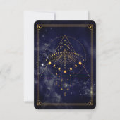 Boho Celestial Vibrational Match Affirmation Card (Vorderseite)