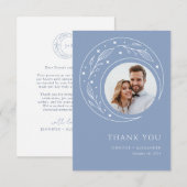 Boho Celestial Wedding Dankeskarte (Vorne/Hinten)