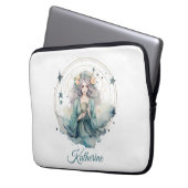 Boho Celestial Witchy Name Laptopschutzhülle (Vorderseite Links)