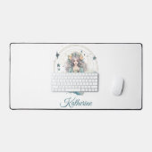 Boho Celestial Witchy Name Schreibtischunterlage (Tastatur & Maus)