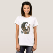 Boho Celestials Moon Astronaut im All T-Shirt (Vorne ganz)