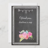 Boho Chalkboard Einladung (Rückseite)