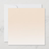 Boho Champagne Blush Terracotta Pampas Floral Einladung (Rückseite)