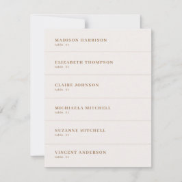 Boho Champagne Wedding Name Platzkarte DIY