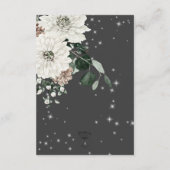 Boho Charcoal Pine Winter Sparkone Details Begleitkarte (Rückseite)