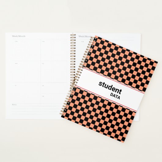 Boho Checkerboard Binder | Trendy Back to School Planer (Anzeige)