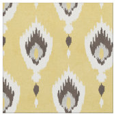 Boho chelgelbe Ikat-Tribal-Muster Monogramm Stoff (Nahaufnahme)
