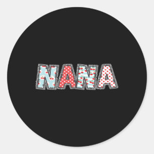 Boho Cherry Grandma Nana Halloween-Kostüm Runder Aufkleber