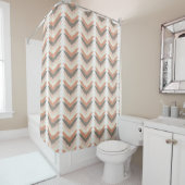 Boho Chevron Duschvorhang (Beispiel)