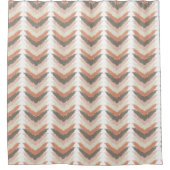 Boho Chevron Duschvorhang (Vorderseite)