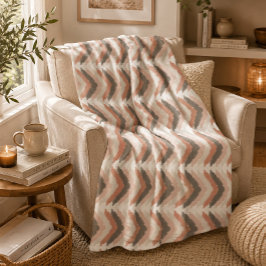 Boho Chevron Fleecedecke