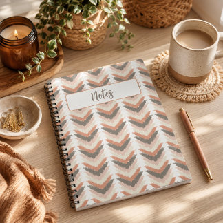 Boho Chevron Notizbuch Notizblock