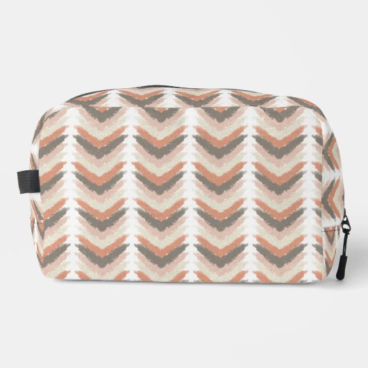 Boho-Chevron Waschbeutel (Vorderseite)