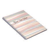 Boho Chic Abstrakt Lines Notizblock (Rechte Seite)