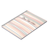 Boho Chic Abstrakt Lines Notizblock (Linke Seite)