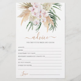 Boho Chic Advice für die Bride-Karte