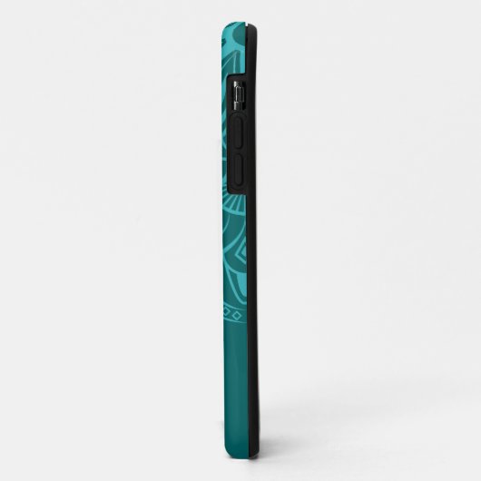 Boho Chic Aquamarin und Türkis Mandala Case-Mate iPhone Hülle (Hinten/Links)