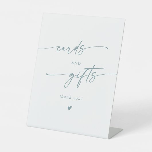 Boho Chic - Aquamarine und weiße Hochzeitskarten u Sockelschild (Vorderseite)