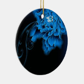 Boho chic Aquarell Blütenperle Keramikornament (Rechts)