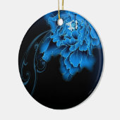 Boho chic Aquarell Blütenperle Keramikornament (Links)