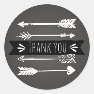 Boho Chic Arrows   Danke, Sticker