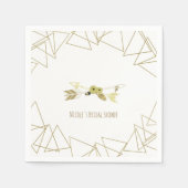 Boho Chic Arrows & Gold Geometric Triangle Modern Serviette (Vorderseite)