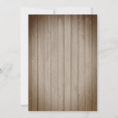 Boho Chic Baby Dusche Einladung (Rückseite)