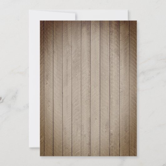 Boho Chic Baby Dusche Einladung (Rückseite)