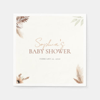 Boho Chic - Babydusche - Papier Napkin Serviette