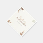 Boho Chic - Babydusche - Papier Napkin Serviette (Ecke)