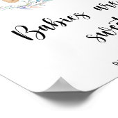 Boho chic Bären Babys sind süß Poster (Ecke)