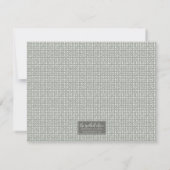 Boho-Chic-Bärtiger Mann Mitteilungskarte (Rückseite)