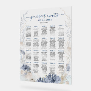 Boho Chic Beach Coastal Hochzeitskarte Acrylschild