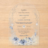 Boho Chic Beach Destination Hampton Wedding Arch Acryleinladungen (Vorderseite)