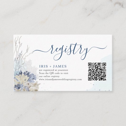 Boho chic Beach Hochzeit in Urlaubsort Gift Regist Begleitkarte (Vorderseite)