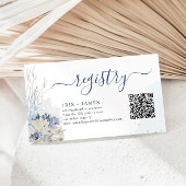 Boho chic Beach Hochzeit in Urlaubsort Gift Regist Begleitkarte