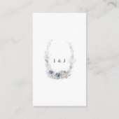 Boho Chic Beach Nautical Wedding QR Gift Registry Begleitkarte (Rückseite)