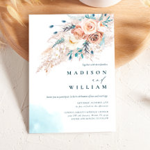 Boho Chic Beach Watercolor Wedding